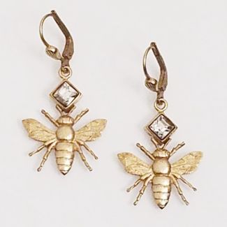 Catherine Popesco Bee Crystal Earrings