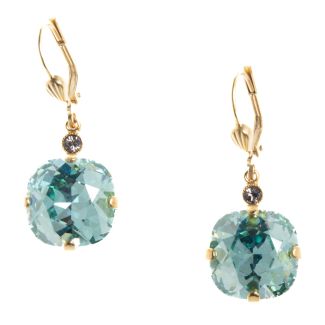 Catherine Popesco 12mm Large Stone Crystal Earrings - Fountain