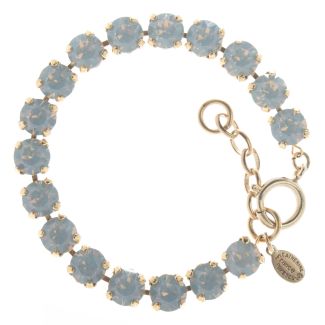 Catherine Popesco 8mm Crystal Tennis Bracelet - Grey Opal