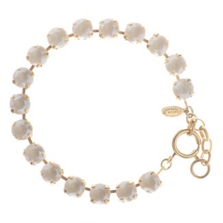 Catherine Popesco 8mm Crystal Tennis Bracelet - Ivory Cream