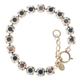 Catherine Popesco 8mm Crystal Tennis Bracelet - Metallic Grey