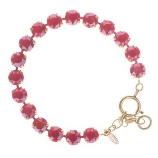 Catherine Popesco 8mm Crystal Tennis Bracelet - Royal Red