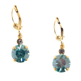 Catherine Popesco 8mm Round Small Stone Fountain Crystal Earrings LV-6550BG-FOUN