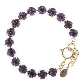 Catherine Popesco Crystal Tennis Bracelet - Purple Amethyst