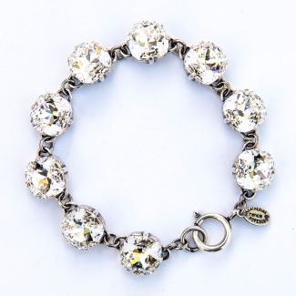 Catherine Popesco Large Stone Crystal (Diamond) Bracelet - Silver