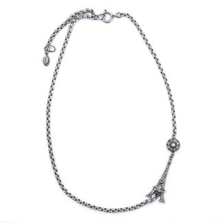 Catherine Popesco Eiffel Tower Choker Necklace in Silver