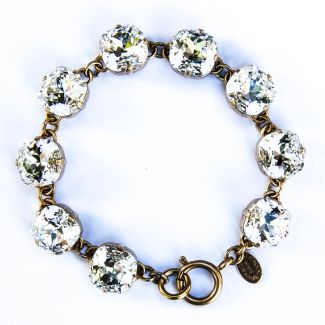 Catherine Popesco Large Stone Crystal (Diamond) Bracelet - Gold