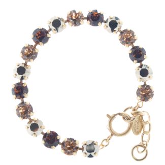 Catherine Popesco Multi Color Crystal Bracelet - Amethyst Combo