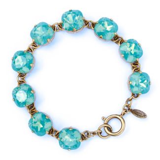 Catherine Popesco Large Stone Crystal Bracelet - Pacific Opal and Gold