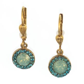 Catherine Popesco Petite Round Rhinestone Dangle Earrings - Assorted Colors