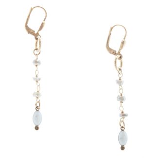 Catherine Popesco Semi Precious Stone & Enamel Drop Earrings