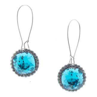 Catherine Popesco Playa Dust Crystal Border Earrings - Assorted Colors