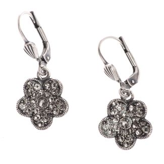 Catherine Popesco Small Rhinestone Flower Crystal Earrings - Assorted Colors
