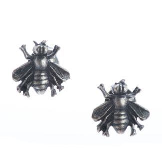Catherine Popesco Tiny Silver French Bee Post/Studs Earrings