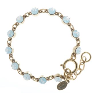Catherine Popesco White Opal Petite Stone Crystal Bracelet