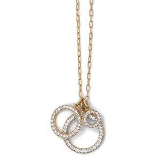 La Vie Parisienne Three Circle Crystal Necklace