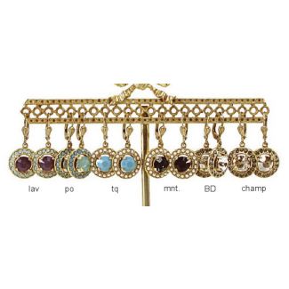 Catherine Popesco Small Round Dangle Earrings - Assorted Colors