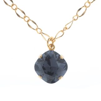 Lisa Marie Jewelry 12mm Square Swarovski Crystal Pendant Necklace