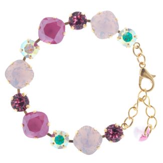 Lisa Marie Jewelry Swarovski Crystal Bracelet - Peony Pink Combo