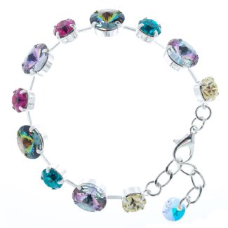 Lisa Marie Jewelry Swarovski Crystal Bracelet - Vitrail Rivoli Combo