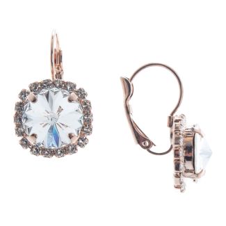 Lisa Marie Rivoli Swarovski Crystal Rhinestone Earrings - Clear