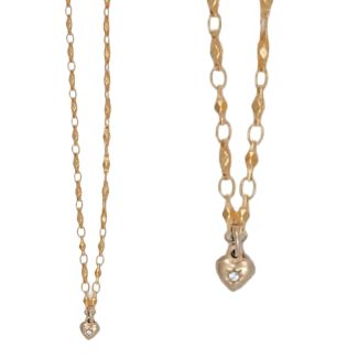 Catherine Popesco Tiny Gold Heart Pendant Necklace