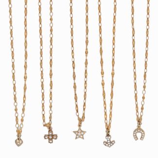 Catherine Popesco Assorted Small Pendant Necklaces - Cross, Star