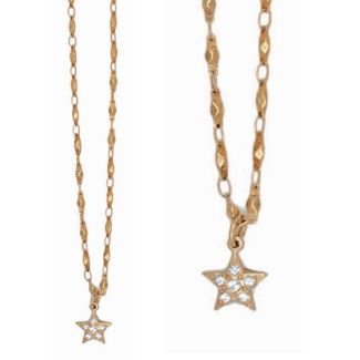 Catherine Popesco Small Star Pendant Gold Necklace