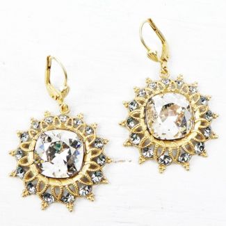 Catherine Popesco Starburst Crystal Earrings in Assorted Colors