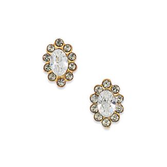 Catherine Popesco Marquise Rhinestone Crystal Post Earrings - Assorted Colors