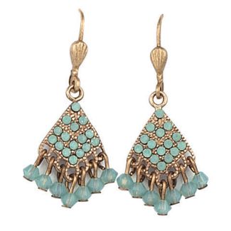 Catherine Popesco Pacific Opal and Gold Dangle Earrings