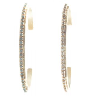 Catherine Popesco Dainty Pacific Opal or Shade Crystal Cuff Bracelet