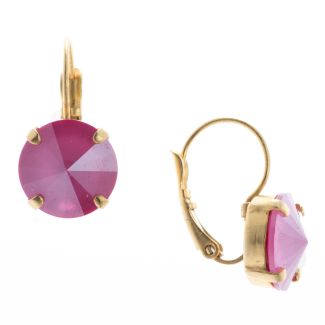 YPMCO 12mm Rivoli Swarovski Crystal Earrings - Assorted Colors