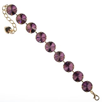 YPMCO 14mm Lilac Shadow Swarovski Crystal Bracelet - New Color