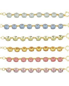 Catherine Popesco 12mm Large Stone Crystal Bracelet - Newest Colors