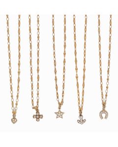 Catherine Popesco Assorted Small Pendant Necklaces - Cross, Star