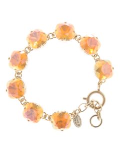 Catherine Popesco 12mm Large Stone Crystal Bracelet - Golden Blush