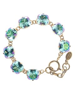 Catherine Popesco 12mm Large Stone Crystal Bracelet - Luminous Aqua