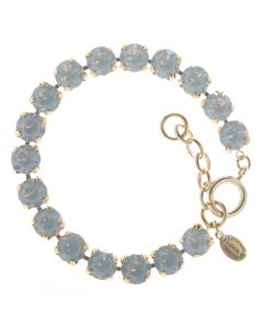 Catherine Popesco 8mm Crystal Tennis Bracelet - Grey Opal