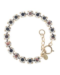 Catherine Popesco 8mm Crystal Tennis Bracelet - Metallic Grey