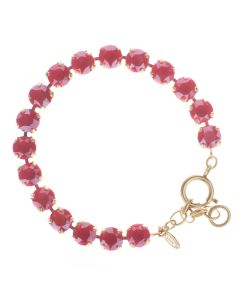 Catherine Popesco 8mm Crystal Tennis Bracelet - Royal Red