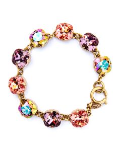 Catherine Popesco Large Stone Crystal Bracelet  - Blush Combo