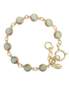 Catherine Popesco Gold Crystal Flower Bracelet - Pacific Opal or Black Dia.