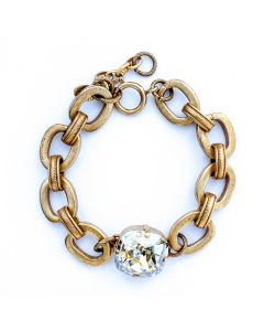 Catherine Popesco Jumbo Shade and Thick Chain Bracelet in Gold