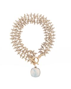 Catherine Popesco Ladder Chain Crystal Charm Bracelet - Assorted Colors