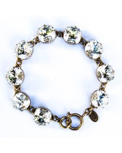 Catherine Popesco Large Stone Crystal (Diamond) Bracelet - Gold