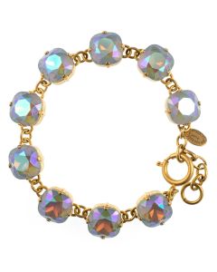 Catherine Popesco Large Stone Crystal Bracelet - Glacier and Gold
