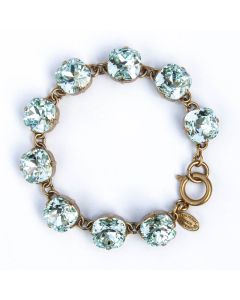 Catherine Popesco Large Stone Crystal Bracelet - Ice and Gold