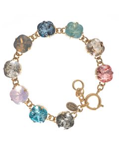 Catherine Popesco Large Stone Crystal Bracelet  - Multi Color Combo