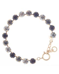 Catherine Popesco Multi Color Crystal Bracelet - Burgundy Combo